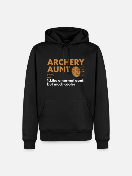 Sport Aunt Archery - Men’s Premium Organic Hoodie - black