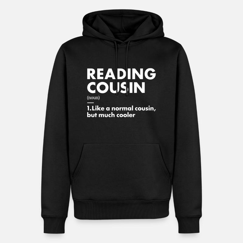 Lecteur Cousin Définition Lecture - Sweat à capuche Premium bio Homme - noir