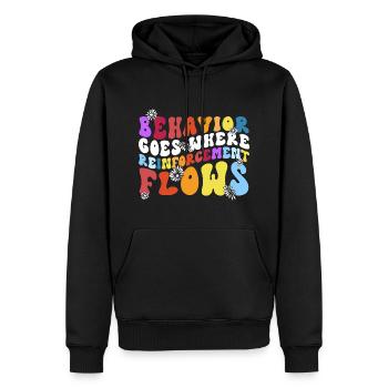 Aba therapist Behavior analyst Psychologist - Men’s Premium Organic Hoodie - black - Front - Nico (187cm)