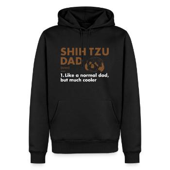 Shih Tzu Dad Definition - Männer Premium Bio Hoodie - Schwarz - Vorne - Nico (187cm)