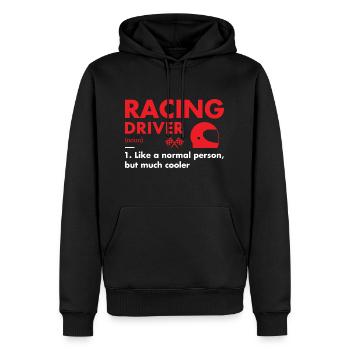 Sport Driver Definition Racing - Männer Premium Bio Hoodie - Schwarz - Vorne - Nico (187cm)