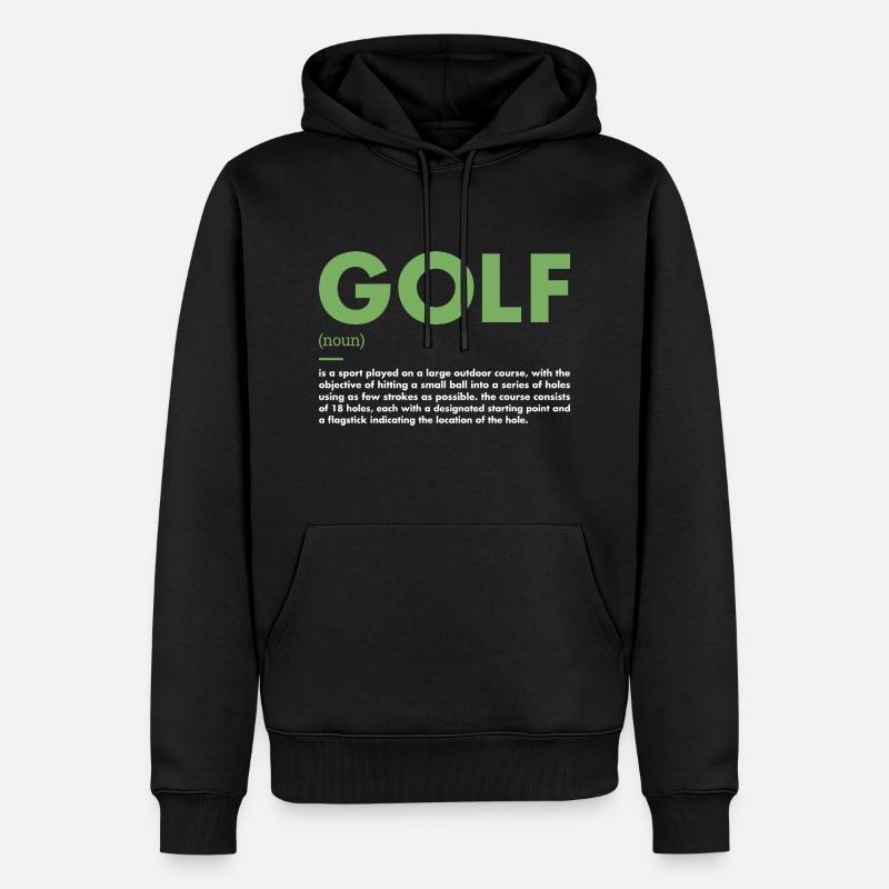 Sport Définition Golf - Sweat à capuche Premium bio Homme - noir
