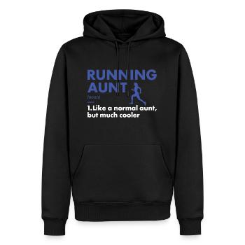 Sport Aunt Running - Männer Premium Bio Hoodie - Schwarz - Vorne - Nico (187cm)