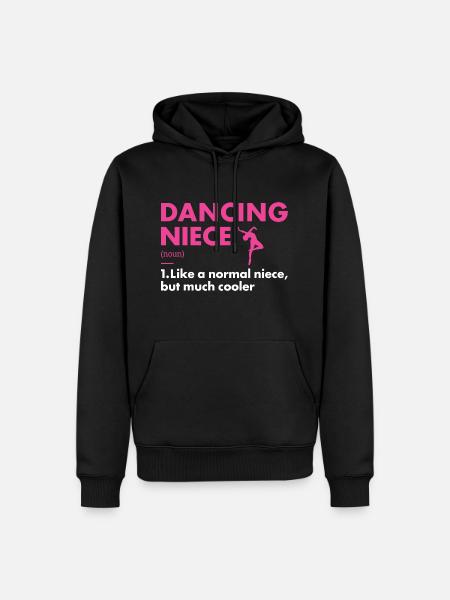 Danseuse Nièce Définition Danse - Sweat à capuche Premium bio Homme - noir