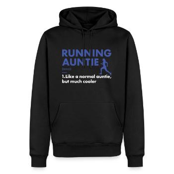 Sport Auntie Running - Männer Premium Bio Hoodie - Schwarz - Vorne - Nico (187cm)