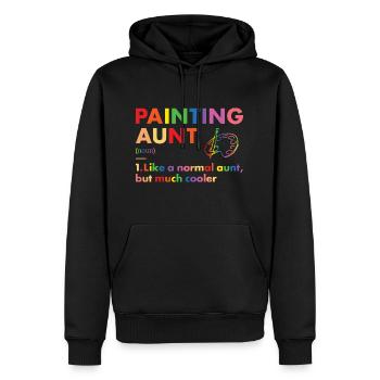 Painter Aunt Definition Painting - Männer Premium Bio Hoodie - Schwarz - Vorne - Nico (187cm)