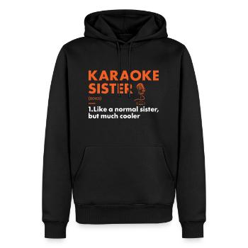 Singer Sister Definition Karaoke - Männer Premium Bio Hoodie - Schwarz - Vorne - Nico (187cm)