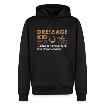 Cavalier Kid Définition Dressage - Sweat à capuche Premium bio Homme - noir - Devant - Nico (187cm)