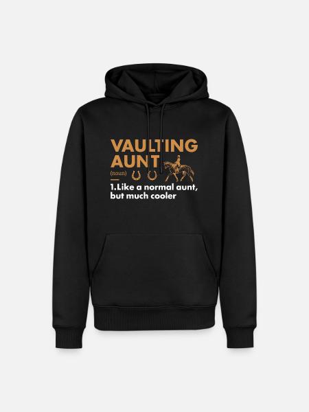 Vaulter Aunt Definition Vaulting - Men’s Premium Organic Hoodie - black