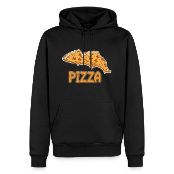 Math Pizza Pi - Männer Premium Bio Hoodie - Schwarz - Vorne - Nico (187cm)