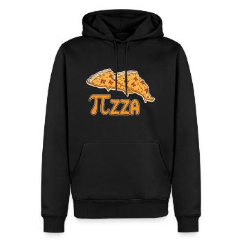 Math Pizza Pi - Männer Premium Bio Hoodie - Schwarz - Vorne - Nico (187cm)