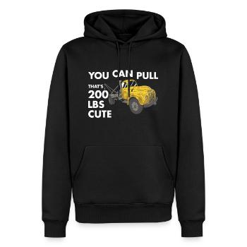 You Can Pull 200 Pounds That's Cute Tow Truck - Men’s Premium Organic Hoodie - black - Front - Nico (187cm)