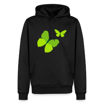 Butterfly Unique Gift Butterfly - Men’s Premium Organic Hoodie - black - Front - Nico (187cm)