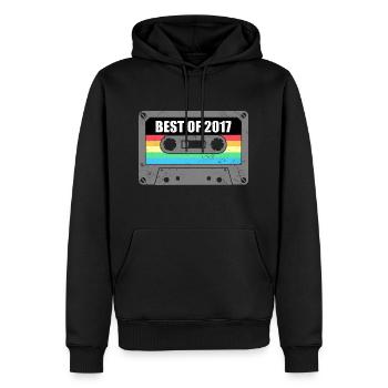 Geburtstag Best Of 2017 Jahrgang Vintage 2017 - Männer Premium Bio Hoodie - Schwarz - Vorne - Nico (187cm)