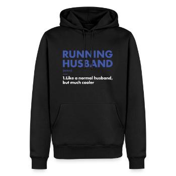 Sport Husband Running - Männer Premium Bio Hoodie - Schwarz - Vorne - Nico (187cm)