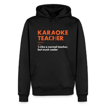 Singer Teacher Definition Karaoke - Männer Premium Bio Hoodie - Schwarz - Vorne - Nico (187cm)