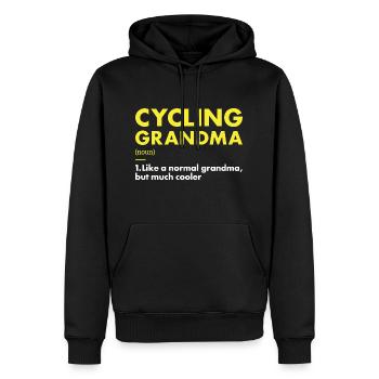 Sport Grandma Cycling - Männer Premium Bio Hoodie - Schwarz - Vorne - Nico (187cm)
