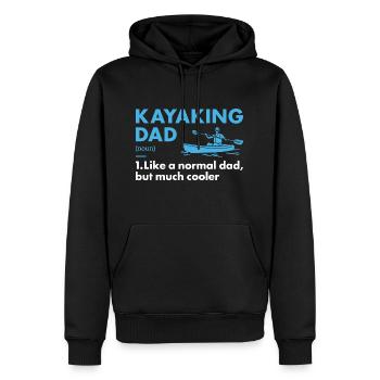 Kayakiste Papa Définition Kayak - Sweat à capuche Premium bio Homme - noir - Devant - Nico (187cm)