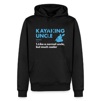 Kayakiste Oncle Définition Kayak - Sweat à capuche Premium bio Homme - noir - Devant - Nico (187cm)