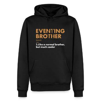 Rider Brother Definition Eventing - Männer Premium Bio Hoodie - Schwarz - Vorne - Nico (187cm)