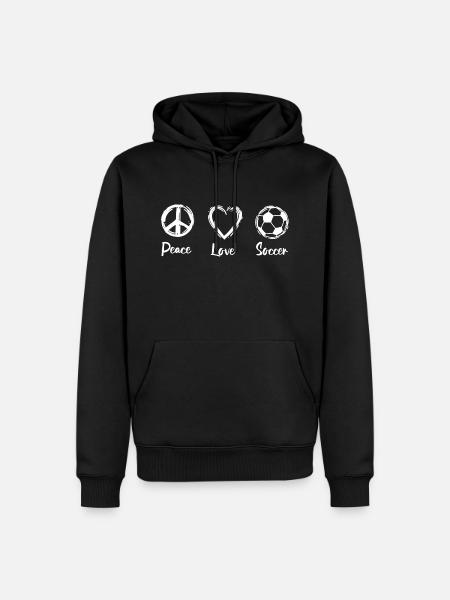 Routine de football - Sweat à capuche Premium bio Homme - noir