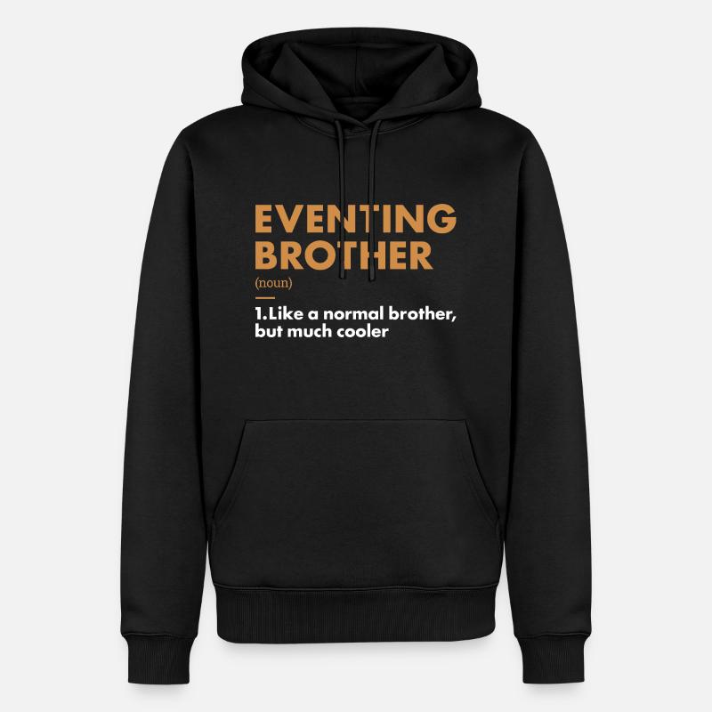 Cavalier Frère Définition Concours complet - Sweat à capuche Premium bio Homme - noir