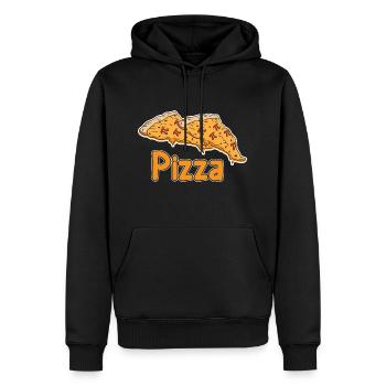 Math Pizza Pi - Männer Premium Bio Hoodie - Schwarz - Vorne - Nico (187cm)