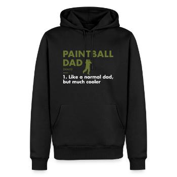 Sport Dad Définition Paintball - Sweat à capuche Premium bio Homme - noir - Devant - Nico (187cm)