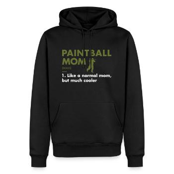 Sport Maman Définition Paintball - Sweat à capuche Premium bio Homme - noir - Devant - Nico (187cm)