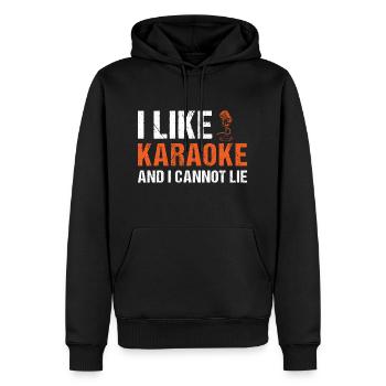Singer I Like Karaoke - Männer Premium Bio Hoodie - Schwarz - Vorne - Nico (187cm)