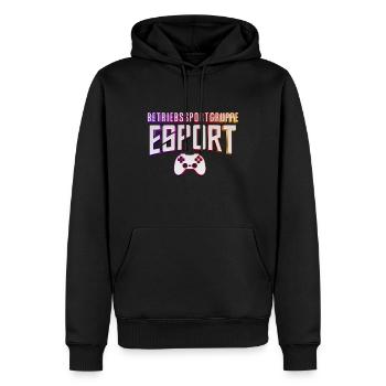 ESport Team Betriebssport - Männer Premium Bio Hoodie - Schwarz - Vorne - Nico (187cm)