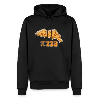 Math Pizza Pi - Männer Premium Bio Hoodie - Schwarz - Vorne - Nico (187cm)