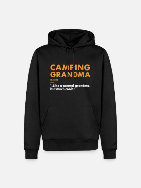 Camper Grandma Definition Camping - Men’s Premium Organic Hoodie - black