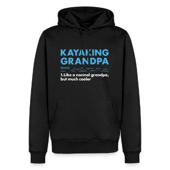 Kayaker Grandpa Definition Kayaking - Männer Premium Bio Hoodie - Schwarz - Vorne - Nico (187cm)