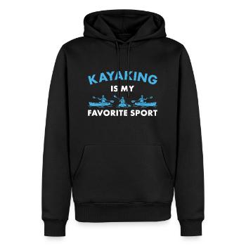 Kayaking Is My Favorite Sport Kayaker - Männer Premium Bio Hoodie - Schwarz - Vorne - Nico (187cm)