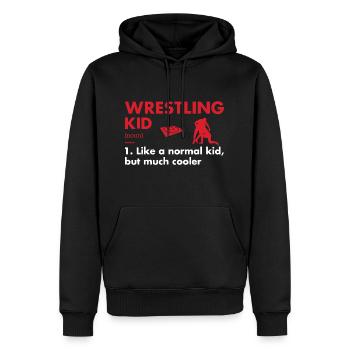 Sport Kid Definition Wrestling - Männer Premium Bio Hoodie - Schwarz - Vorne - Nico (187cm)