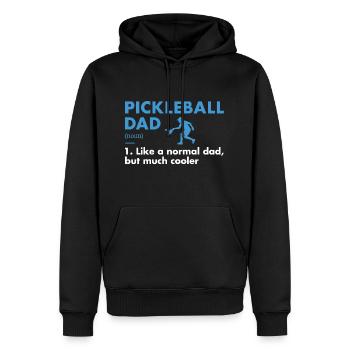 Sport Dad Definition Pickleball - Men’s Premium Organic Hoodie - black - Front - Nico (187cm)