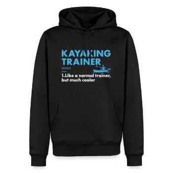 Kayaker Trainer Definition Kayaking - Männer Premium Bio Hoodie - Schwarz - Vorne - Nico (187cm)