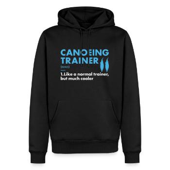 Canoeist Trainer Definition Canoeing - Men’s Premium Organic Hoodie - black - Front - Nico (187cm)