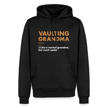 Vaulter Grandma Definition Vaulting - Männer Premium Bio Hoodie - Schwarz - Vorne - Nico (187cm)