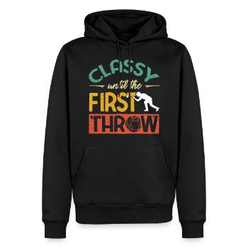 Bocce Ball Player Boules Bocce Funny Quote - Männer Premium Bio Hoodie - Schwarz - Vorne - Nico (187cm)