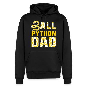 Banana Ball Python Herpetologist Ball Python Dad - Männer Premium Bio Hoodie - Schwarz - Vorne - Nico (187cm)