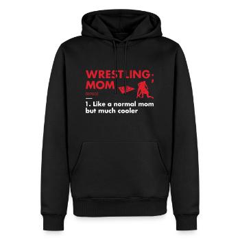 Sport Maman Définition Lutte - Sweat à capuche Premium bio Homme - noir - Devant - Nico (187cm)