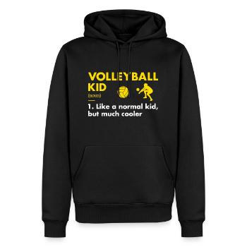 Sport Kid Definition Volleyball - Männer Premium Bio Hoodie - Schwarz - Vorne - Nico (187cm)
