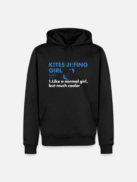 Sport Girl Kitesurfing - Men’s Premium Organic Hoodie - black