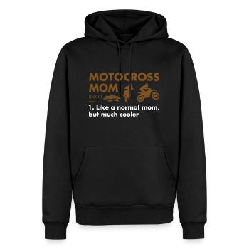Sport Maman Définition Motocross - Sweat à capuche Premium bio Homme - noir - Devant - Nico (187cm)