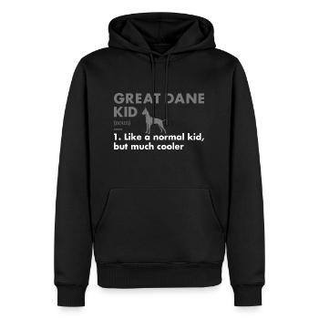 Définition de Great Dane Kid - Sweat à capuche Premium bio Homme - noir - Devant - Nico (187cm)
