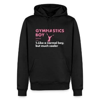 Sport Boy Gymnastics - Männer Premium Bio Hoodie - Schwarz - Vorne - Nico (187cm)