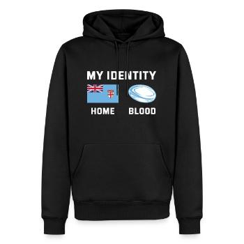 My Identity Fiji Rugby - Männer Premium Bio Hoodie - Schwarz - Vorne - Nico (187cm)