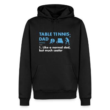 Sport Dad Definition Table Tennis - Männer Premium Bio Hoodie - Schwarz - Vorne - Nico (187cm)
